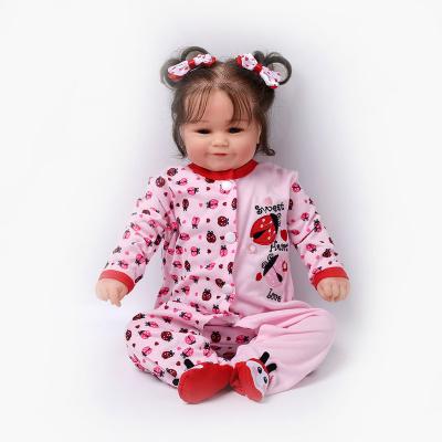 China Hot Selling Pink Cartoon Toy 22inch Amazon Bebe Girl TOYS For Gift Dolls Reborn Baby - Doll for sale