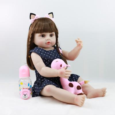 China Toy Bebe Electronic Boneca Reborn 22 Inch Handmade Realistic Cute Lifelike Baby Dolls for sale