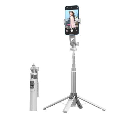 China Foldable Portable Selfie Stick Mini Tripod Selfie For Live Broadcast Stainless Steel Phone Holder With Remote for sale