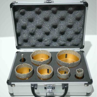 China Kleurenverf 7PC Vacuum Brazing Diamond Hole Saw Kit 1/4