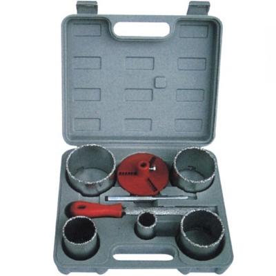 China 8PC Tungsten Carbide Coated Hole Saw Kit with YG8 Drill Bit and Location Plate for Metal Woodworking for sale