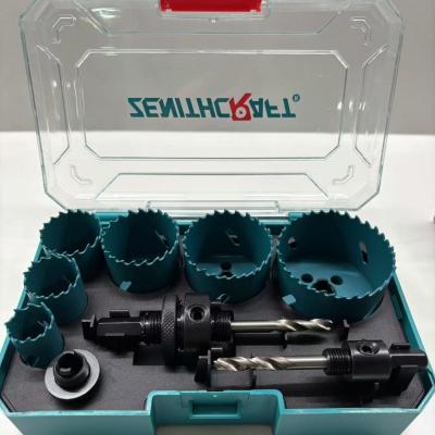 China 9PC Bi Metal Hole Saw Set Hss Hole Saw Set Variable Pitch Teeth for sale