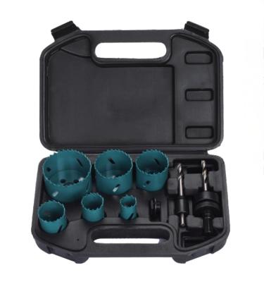 China 9PC Bi Metal Hole Saw Set 22-73mm 64-69HRC voor hout Plastic Materials Gips Board Te koop