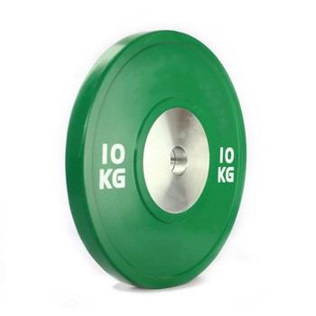 China Durable Commercial Use Custom Logo Color Weight Rubber Bumper Plate for sale