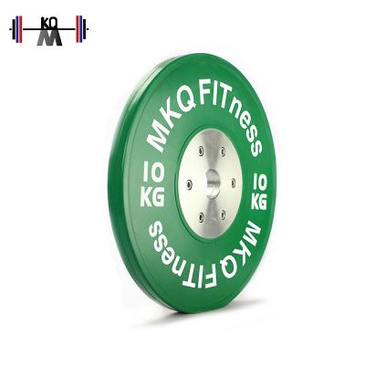 China Durable Hot Selling Rubber Coated Standard Bumper Plates For Gym for sale