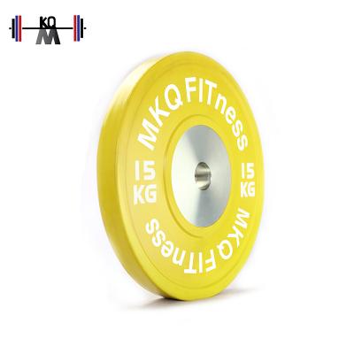 China Durable High Quality Rubber Colorful Competition Bumper Plates for sale