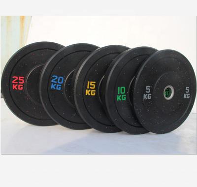 China Durable Fitness Weight Lifting Weight Bumper Plate Hi Temp Weight Color Training Plate for sale