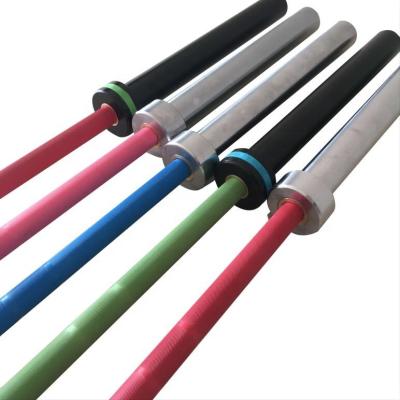 China Gym Equipment Supplier Commercial Use Competition Colorful Barbell Bar for sale