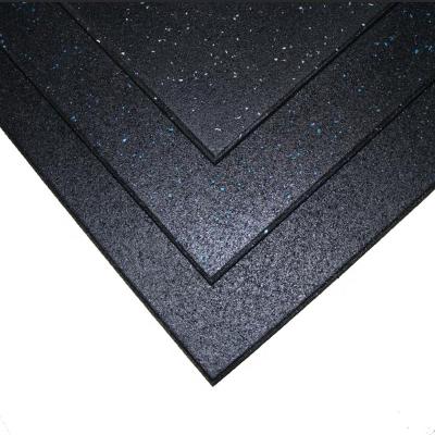 China Durable /Noiseless/Easy Care 10mm Black Playground Recycled Rubber Floors for sale