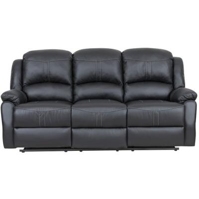 China KD Adjustable Living Room Furniture Modern Sofa Set Leather Cheap Sofa Set PU (Other) Recliner 1+2+3 Seats for sale