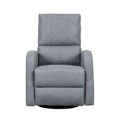 China (Other) Modern KD Adjustable Fabric Power Swivel Glider Recliner Chair With USB For Living Room for sale