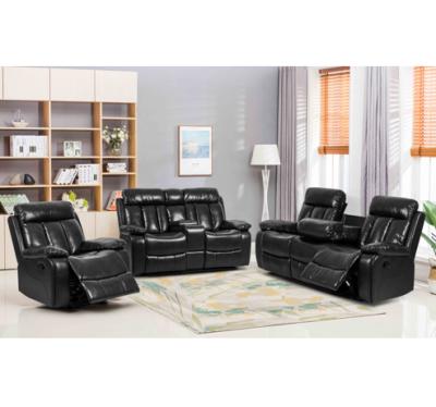 China Modern KD Adjustable Home Theater Living Room Furniture (Other) Recliner Chair Glider Recliner Sofa Set for sale