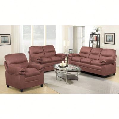 China America Modular Style Gray Microfiber Living Room Sofa Set 1+2+3 for sale