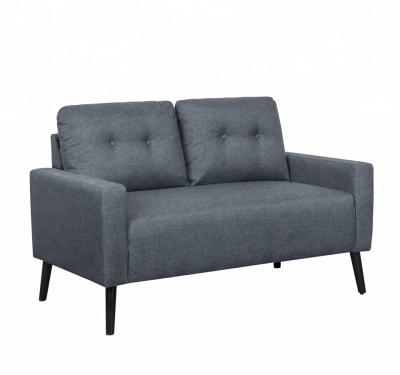 China Cheap Modern Design Fabric Loveseat Sofa (Other) Living Room Adjustable With Wooden Legs for sale