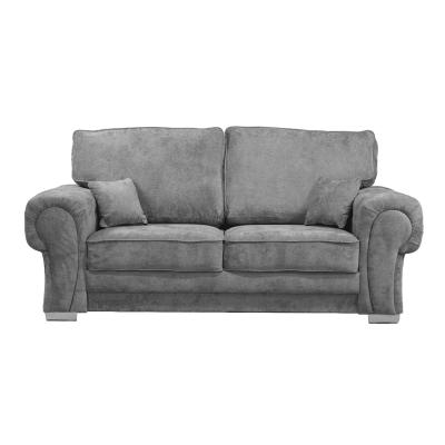 China Verona tufted fabric corner sofa in silver or mink 2+3 seater sofa for sale