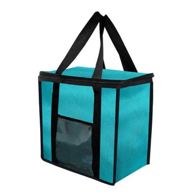 China Portable Folding Zipper Door Carrier Lunch Bag Large Capacity Insulated Cooler Cooler Bag Manufacturer for sale