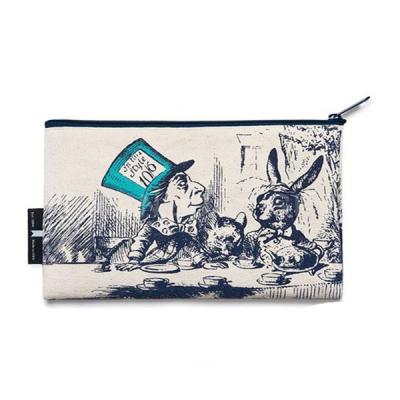 China Colorful Dress Fashion Style Heat Transfer Image Printing Eco Cotton Canvas Coin Purse for sale