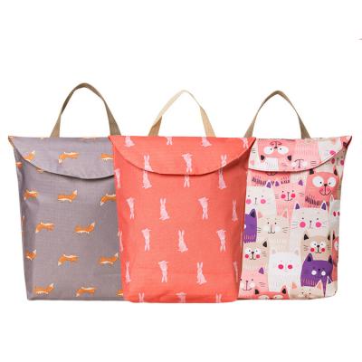 China Wholesale Reusable Japan Style Paper Baby Diaper Storage Convenient Bag for sale