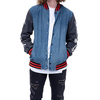 China Factory Wholesale Quality Breathable Good Logo Mens Denim Jeans Jacket Custom Made For Outdoor for sale