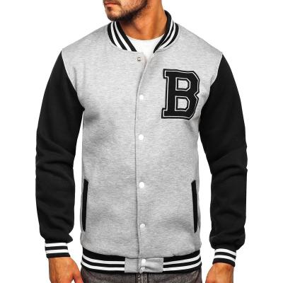 China 2021 Latest Logo Design Breathable Custom Baseball Jacket Men Plus Size Custom Letterman for sale