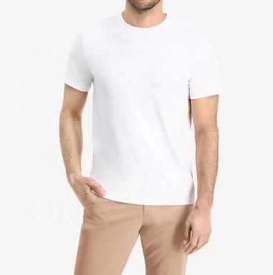 China Bulk Good Quality Hot Sale Casual Plain Anti-Wrinkle Anti-Shrink Men's White T-Shirts for sale