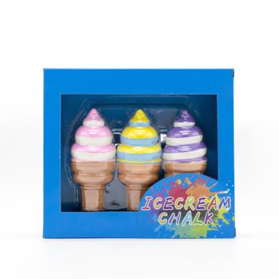 China Environmentally Friendly Custom Multi Colors Ice Cream Shape Dustless Chalk for sale