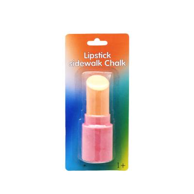 China Environmental Friendly Washable Single Pack Lipstick Sidewalk Chalk For Outdoor for sale