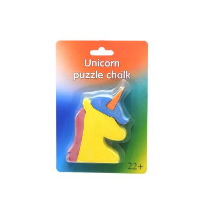 China Environmental Friendly Outdoor Washable Non-Toxic Sidewalk Unicorn Puzzle Chalk for sale