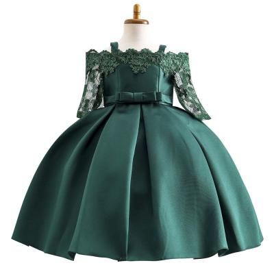 China Hot Selling Solid Breathable Knee-Length Sleeveless Cinderella Princess Dresses For Kids Children Girls Dress for sale