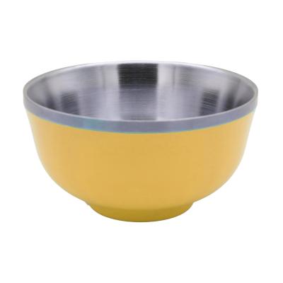 China New Arrival Sustainable 700ml Stainless Steel Food Bowl Double Wall Vacuum Insulated Food Tumbler Food Salad Mixing Bowl for sale