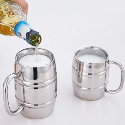 China 2021 Viable Hot Seller 500ml Cooper Mugs Cup And Mug Double Layers Custom Beer Mug for sale