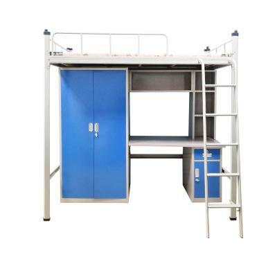 China Hot Selling Modern Metal Beds Student Dormitory Bunk Beds Locker Modern Furniture Metal Bunk Bed for sale