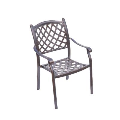 China Modern Hot Selling Outdoor Cast Aluminum Furniture Cast Aluminum Chairs EUROPEAN Outdoor Garden Chair for sale