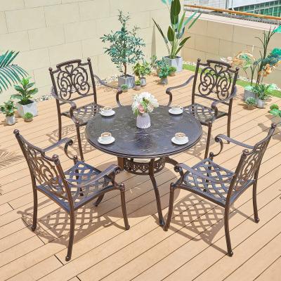 China Modern Home Used Furniture Outdoor Garden Set Chair Cast Aluminum Aluminum Chair for sale