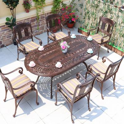 China EUROPEAN China Manufacturer Aluminum Dining Patio Cast Chair for Garden for sale