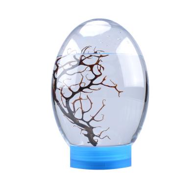 China Creative Arts and Crafts Fish Tank Viable Plastic Acrylic Nano Small Oval Fish Tanks for sale