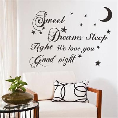 China Colorcasa Custom Vinyl Wall Stickers Recycled Decorative Sweet Home Decoration Sweet Home Night (8535) for sale