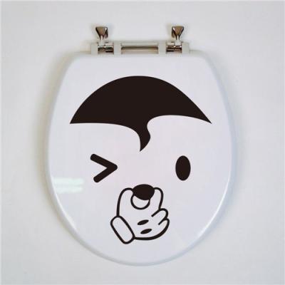 China Colorcasa WALL STICKER Toilet Sticker Funny Toilet Decal Waterproof Vinyl Toilet Sticker Removeable (ZY340) for sale