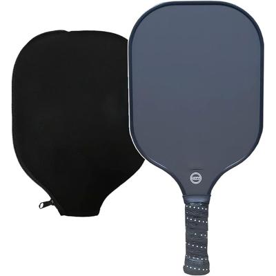 China Advertising Thermoformed UnibodyProfessor PhD Raw Carbon Fiber Premium Pickleball Paddle Racket for sale