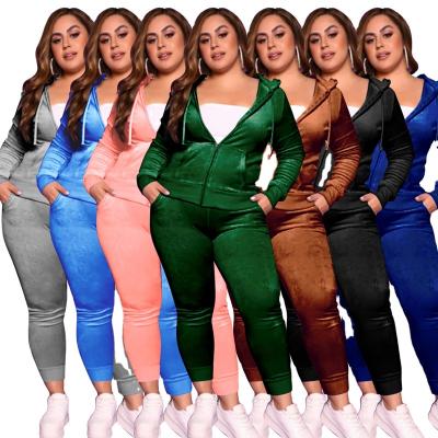 China 2021 Fashion Breathable Casual Outfits Plus Size Print Sleeveless Jumpsuit Sweat Gaiters 2 Two Piece Pants Sets Autumn Summer Women Clothing for sale