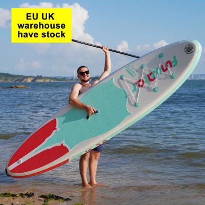 China Dropshipping Unisex EU UK Warehouse Have 11' Running Inflatable Paddle Surf Board Stand Up Paddleboard SUP Paddle Board for sale