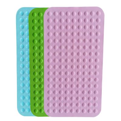 China 27*16 Inch Super Absorbent Soft Waterproof Anti-Slip Sustainable Bath Mat Rubber Shower Mat With Suction Cups for sale