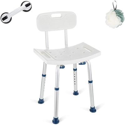 China Modern Assembly Tool Free Height Adjustable Shower Stool 350lbs Bath Seat Chair With Non-slip Tips for sale