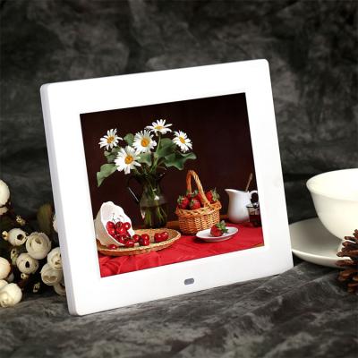 China Healthcare OEM 8 inch free digital download mp3 mp4 photo frame with high resolution lcd player for gift for sale