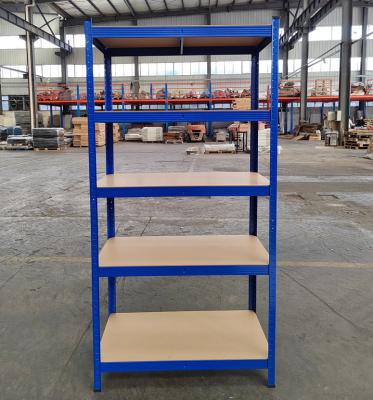 China Corrosion Protection 1700 Adjustable Steel Storage Racking Shelving Powder Coated Boltless Light Metal Industrial Storage Van Shelves For Shops for sale