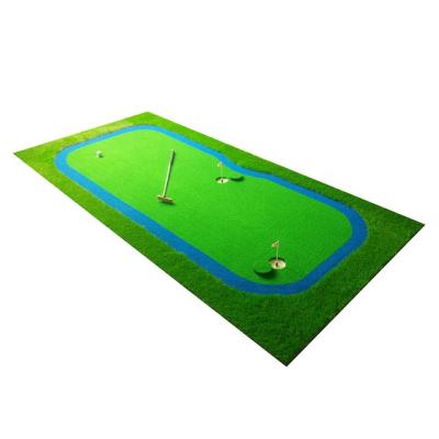 China Plastic + EVA Golf Green Customized 3 Hole Artificial Putting Grass Green for sale