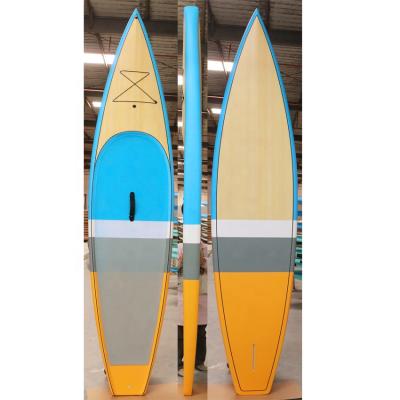 China Core + EPS fiberglass + glue bamboo veneer and paint raceboard with a high quality for sale