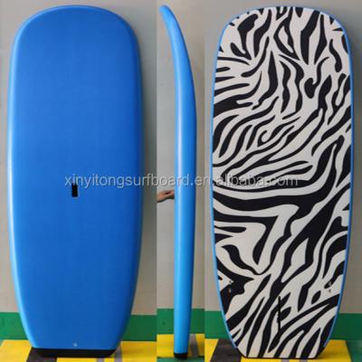 China EPS core + fiberglass + glue top soft or foam backing up paddle board for sale