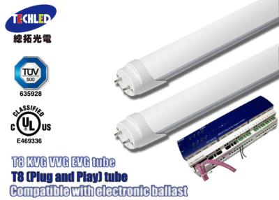 China Cool White 6000K 19W T8 Led Tube Lights 4ft 2280lm With Aluminum / PC Lens for sale