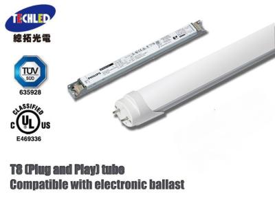 China Commercial 6000k Dimmable T8 Led Tube Light 9 Watt For Shop / Street Lighting for sale